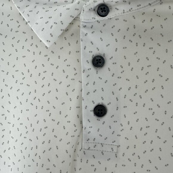 Nicklaus Mens XXL Eco Choice Polo Shirt With Button Placket & Subtle Pattern - Picture 4 of 7